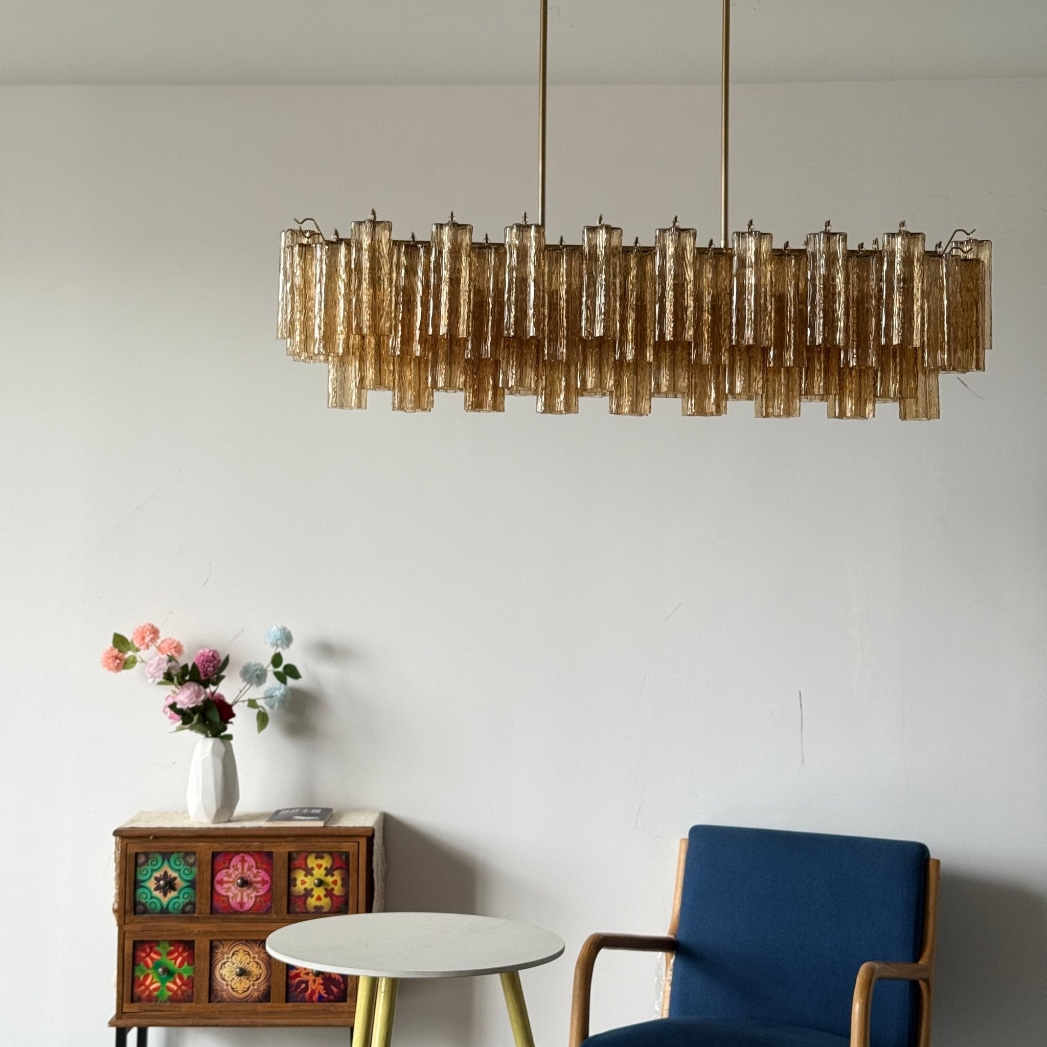 Eloria Glass Linear Chandelier