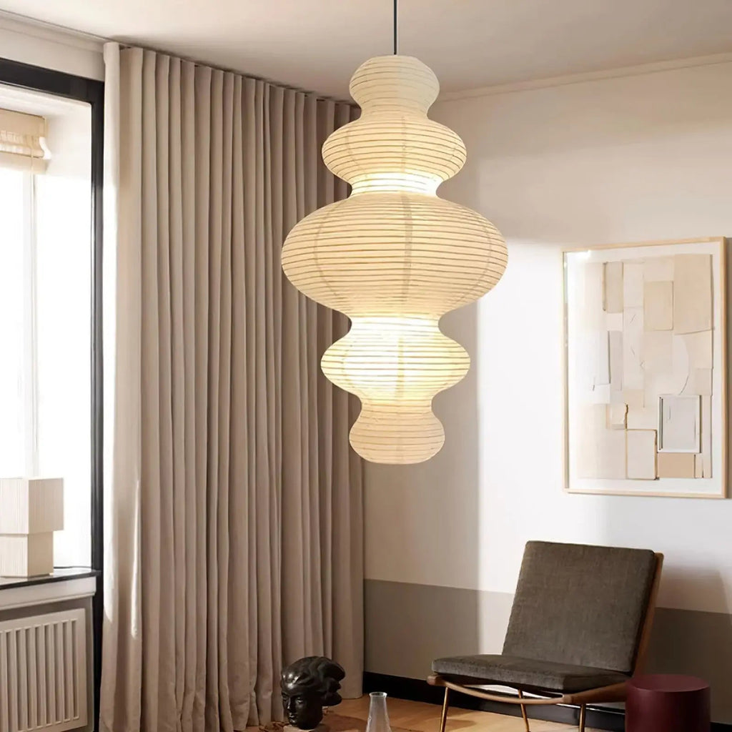 Kozo Paper Metal Pendant Lamp