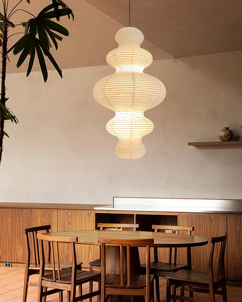 Kozo Paper Tower Swag Pendant