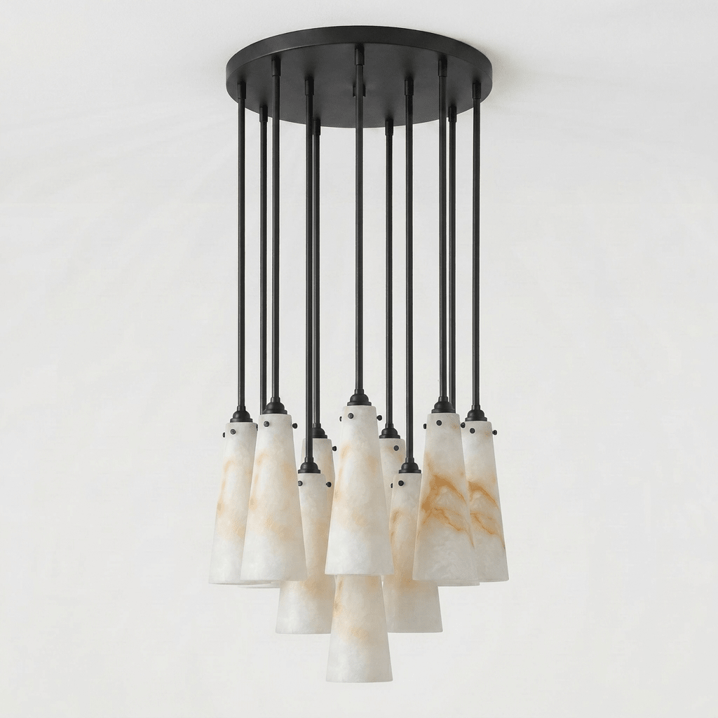 Solenne Alabaster Cluster Pendant Light
