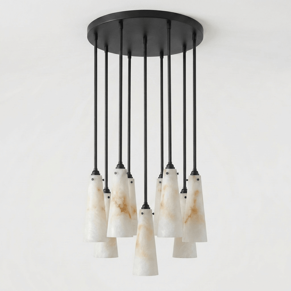 Solenne Alabaster Cluster Pendant Light