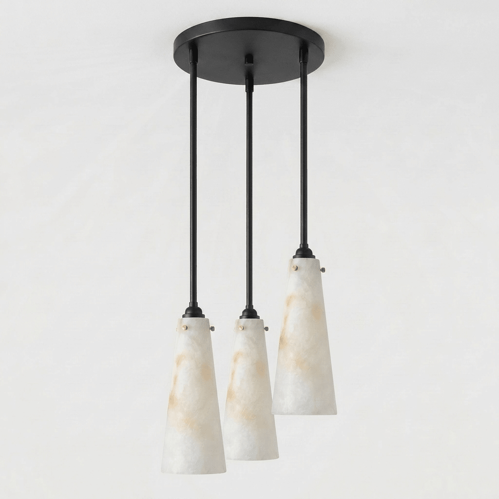 Solenne Alabaster Cluster Pendant Light