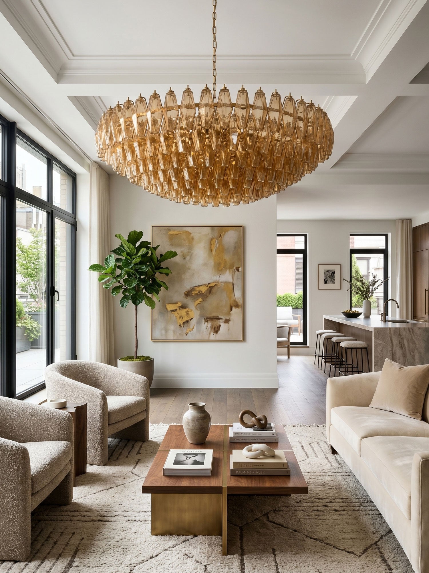 Amber Sorrento Chandelier