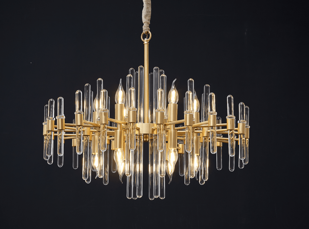 Vintage Antique Brass Chandelier