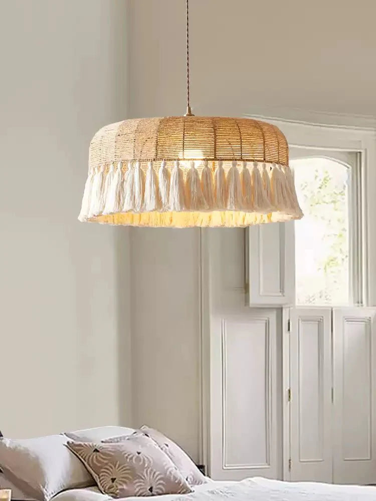 Arlina Jute Fringe Pendant Light