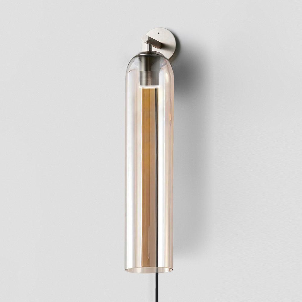 Art Glass Tube Plug-In Sconce