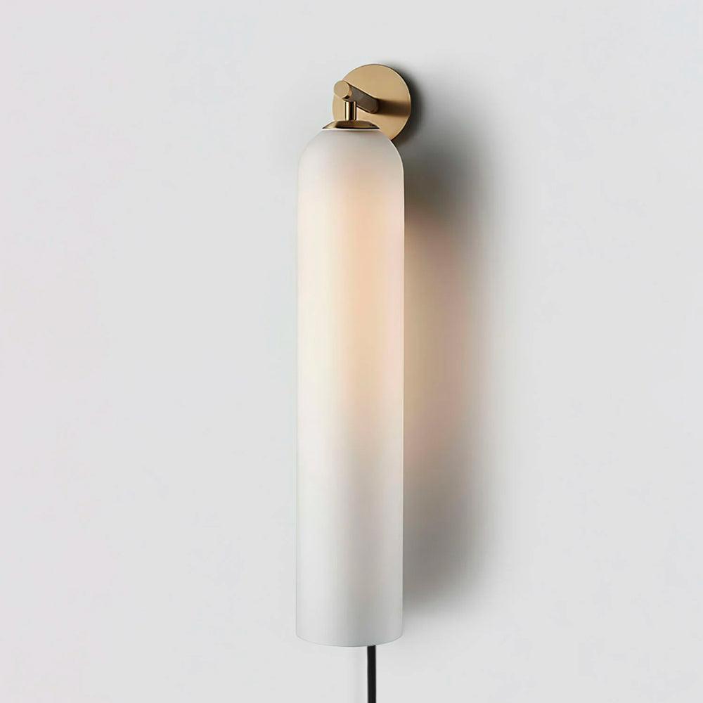Art Glass Tube Plug-In Sconce