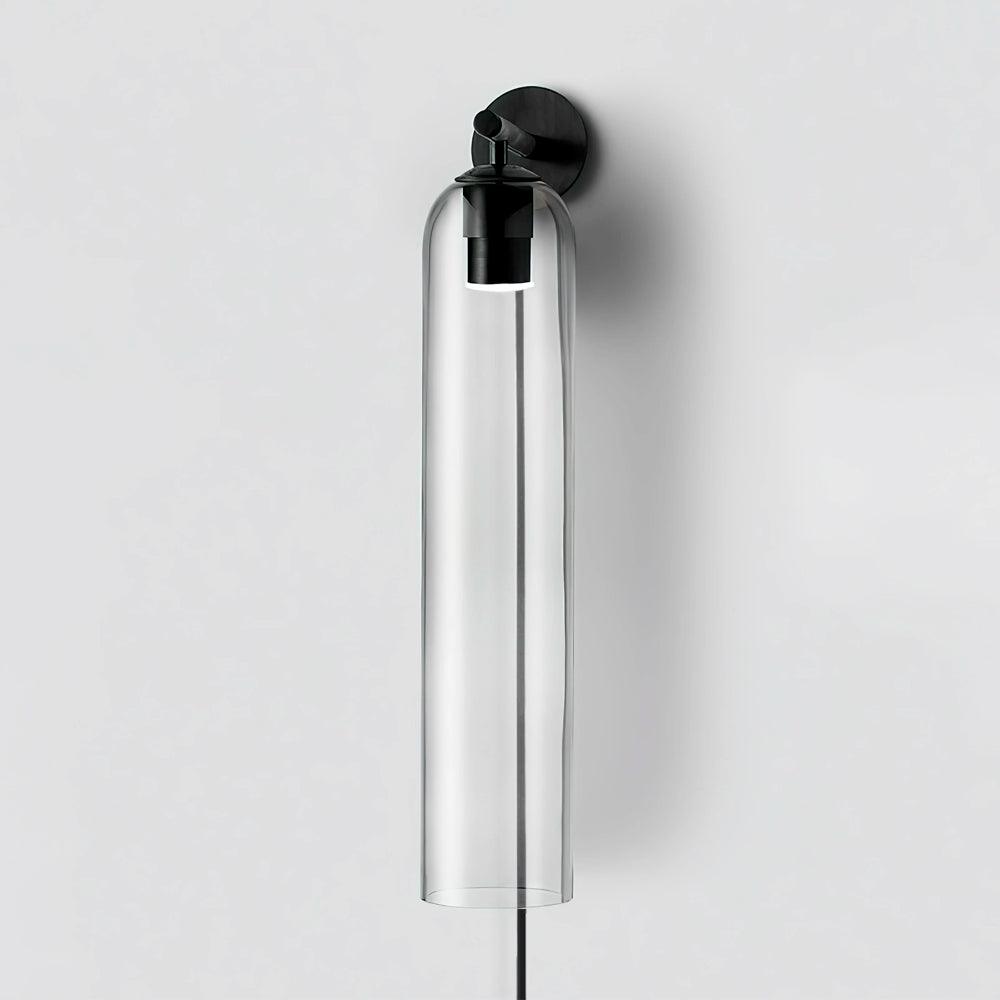 Art Glass Tube Plug-In Sconce