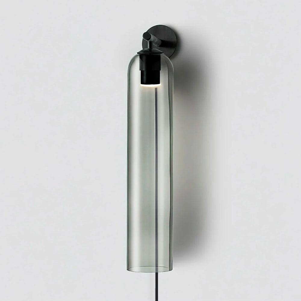 Art Glass Tube Plug-In Sconce