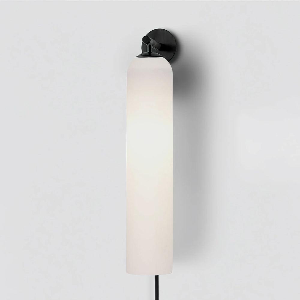 Art Glass Tube Plug-In Sconce