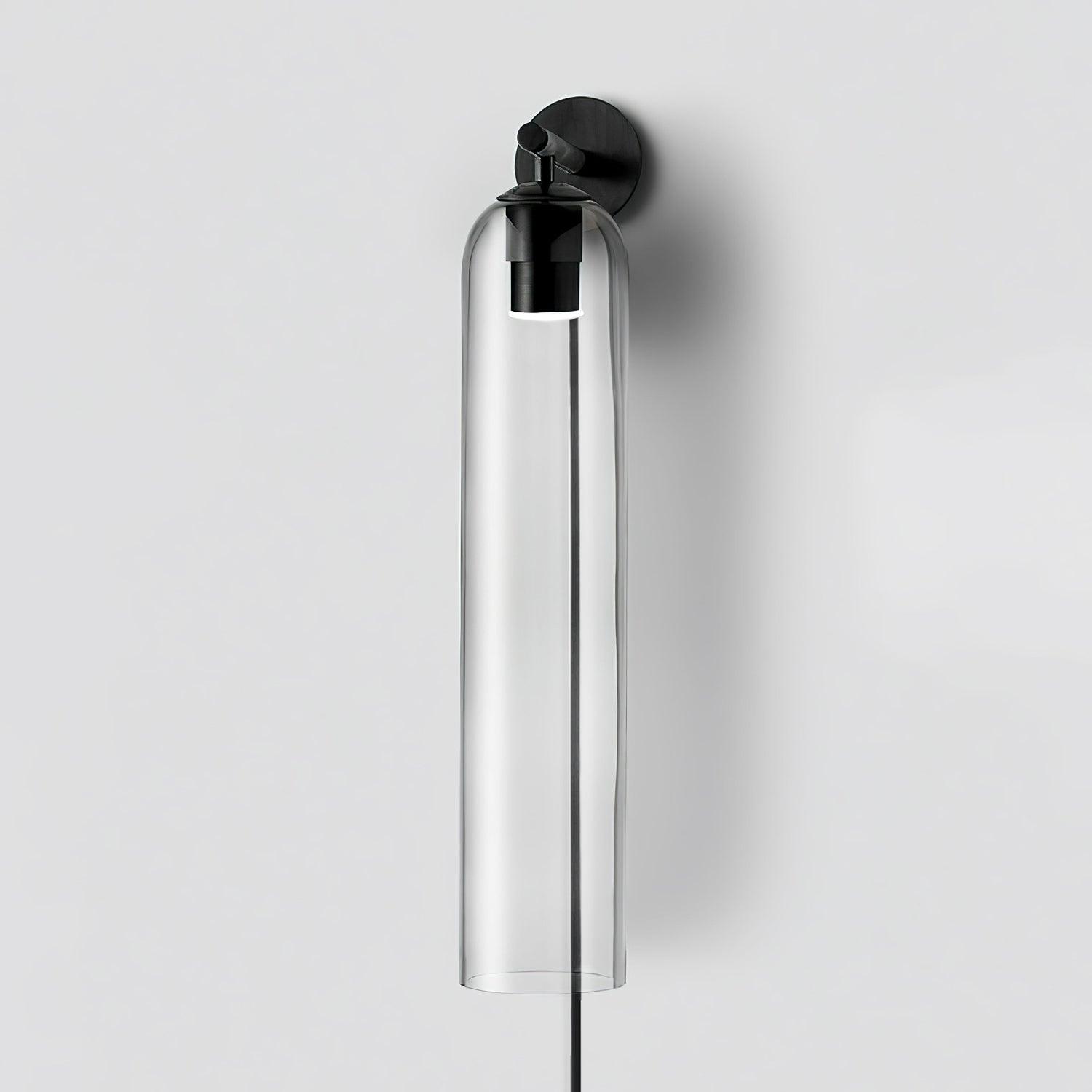 Art Glass Tube Plug-In Sconce