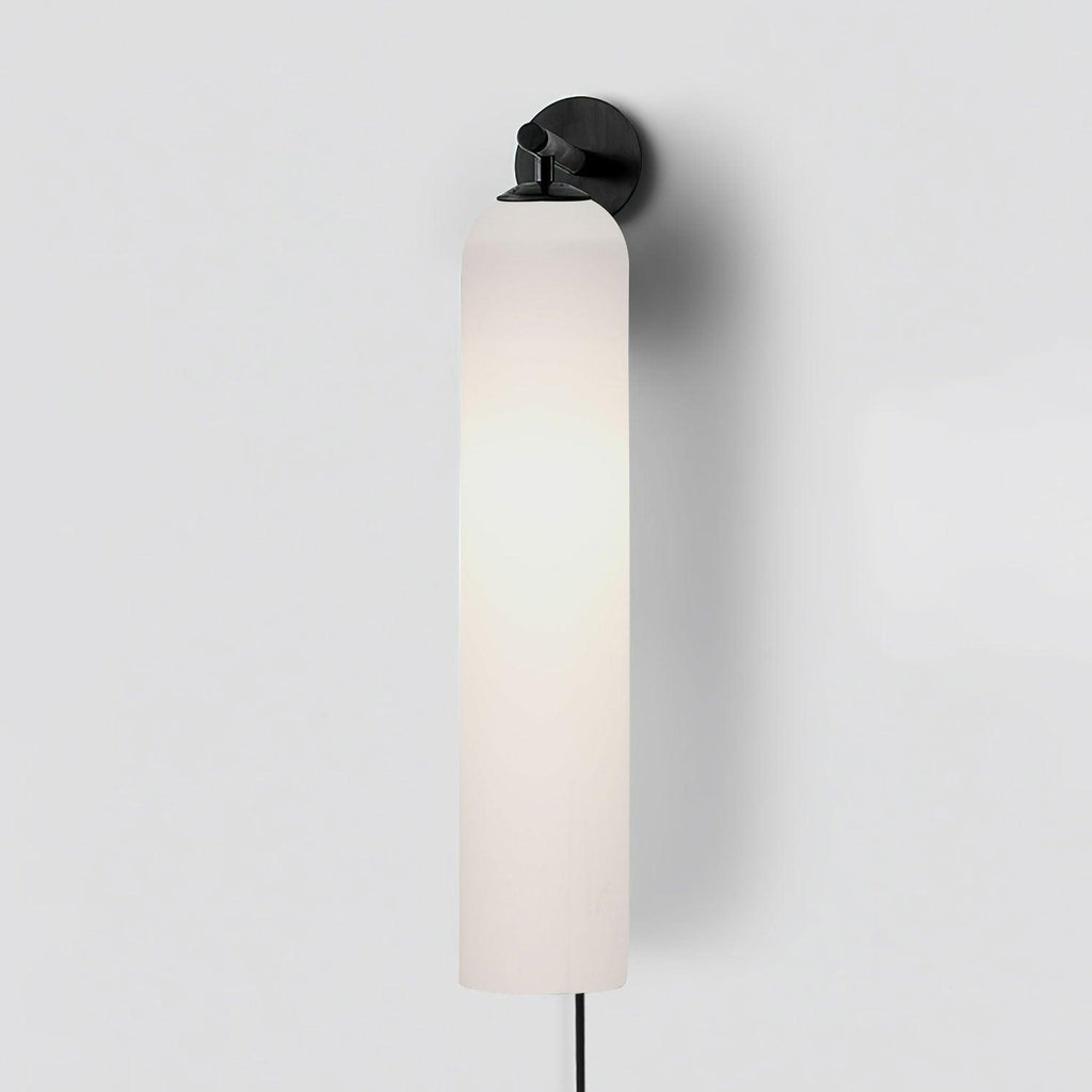 Art Glass Tube Plug-In Sconce