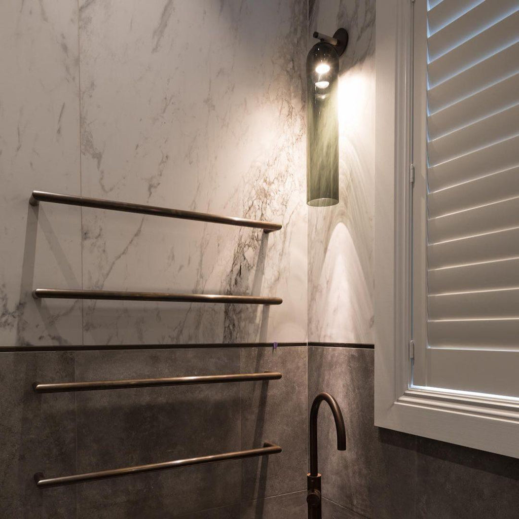 Art Glass Tube Plug-In Sconce