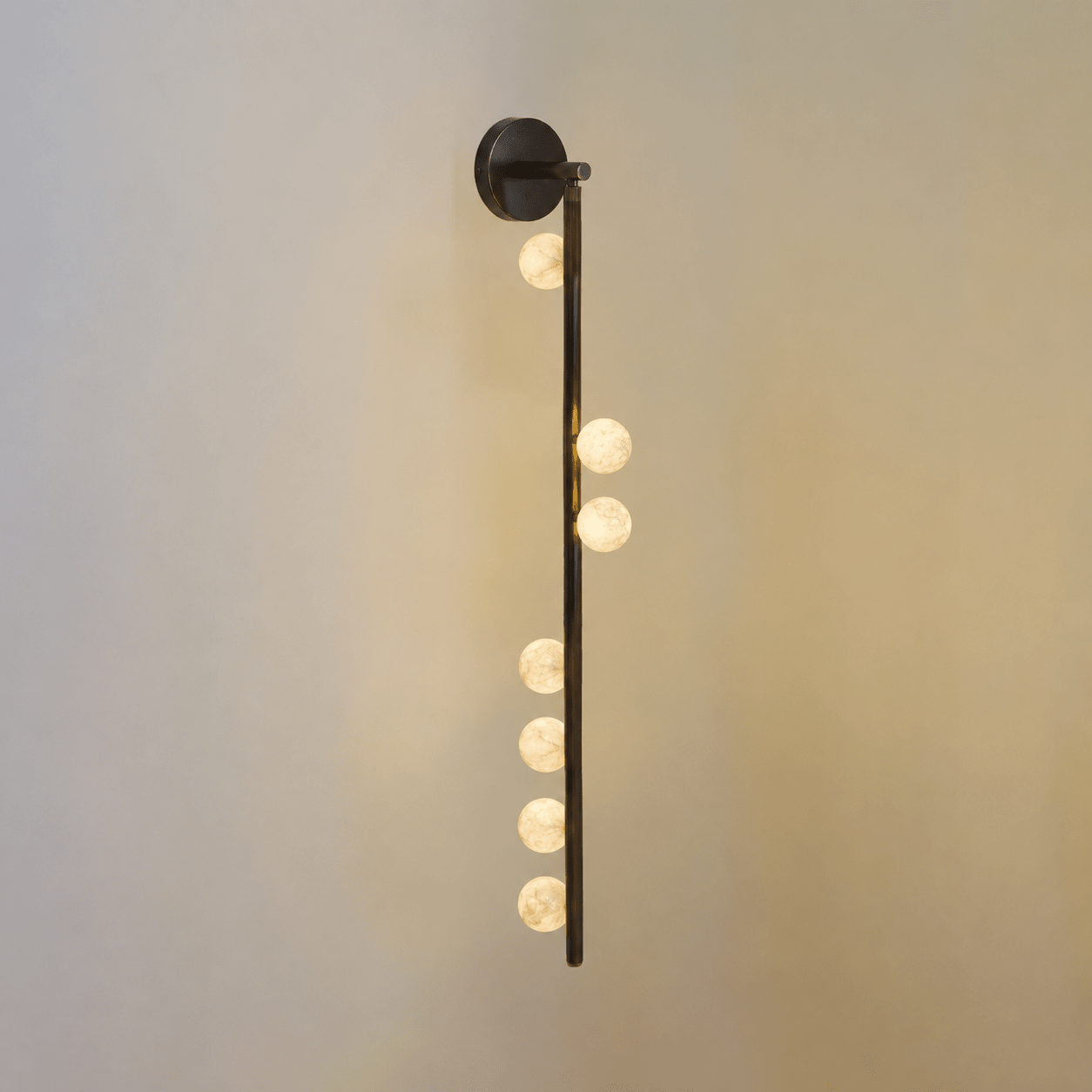 Asteria Alabaster Multi-Globe Wall Sconce