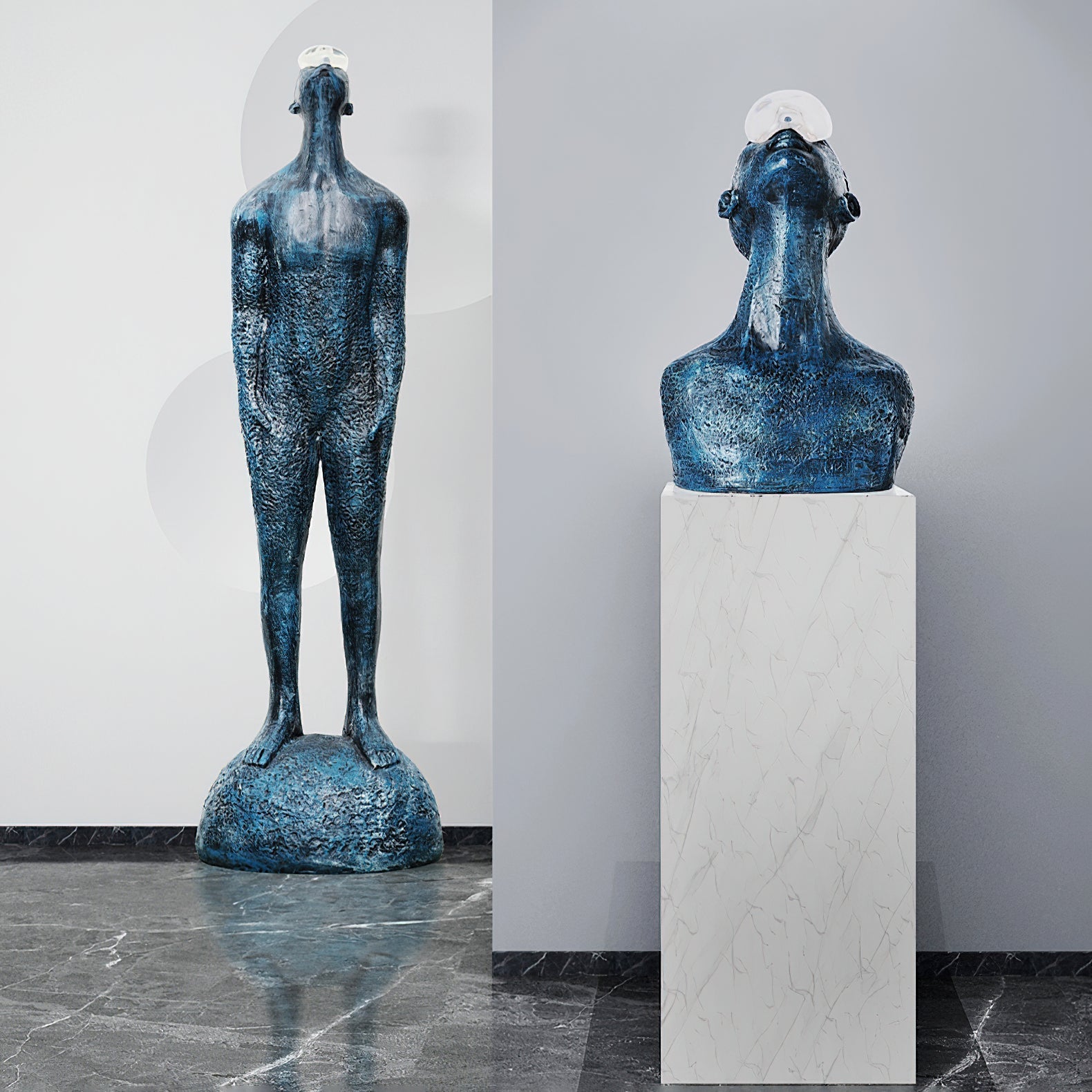 Atlas Guardian Sculpture Floor Ornaments