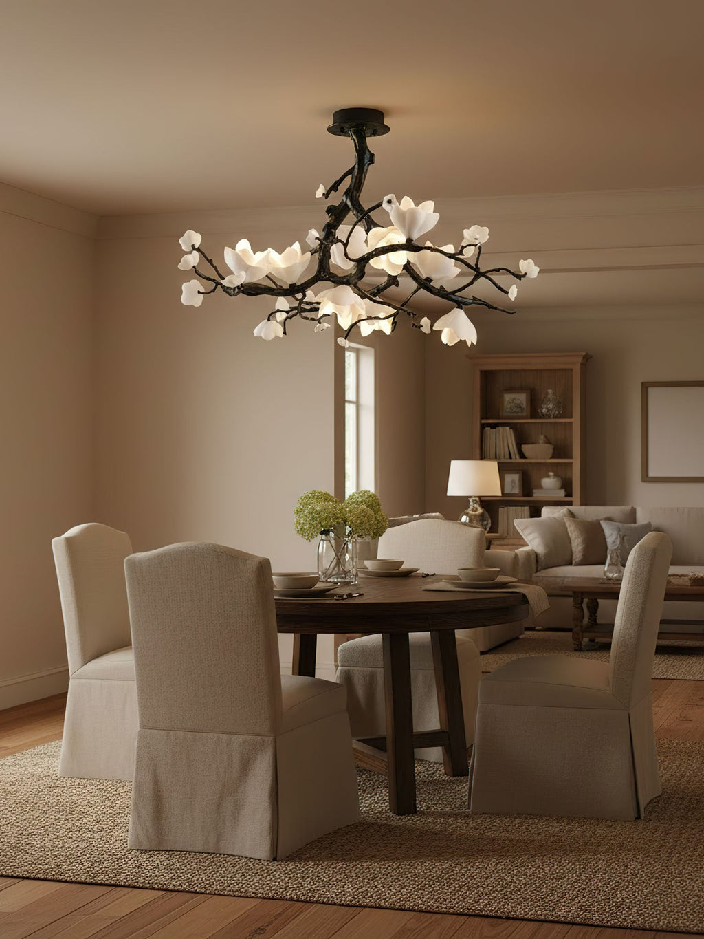 Black Copper Tree Chandelier
