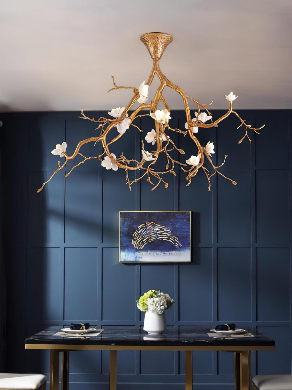 Tree Branches Flower Chandelier