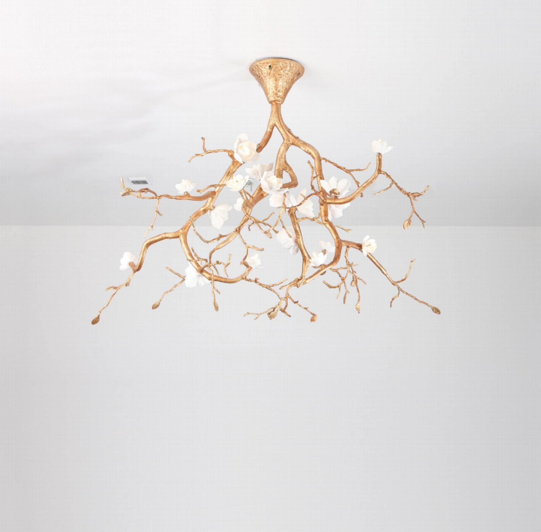 Tree Branches Flower Chandelier