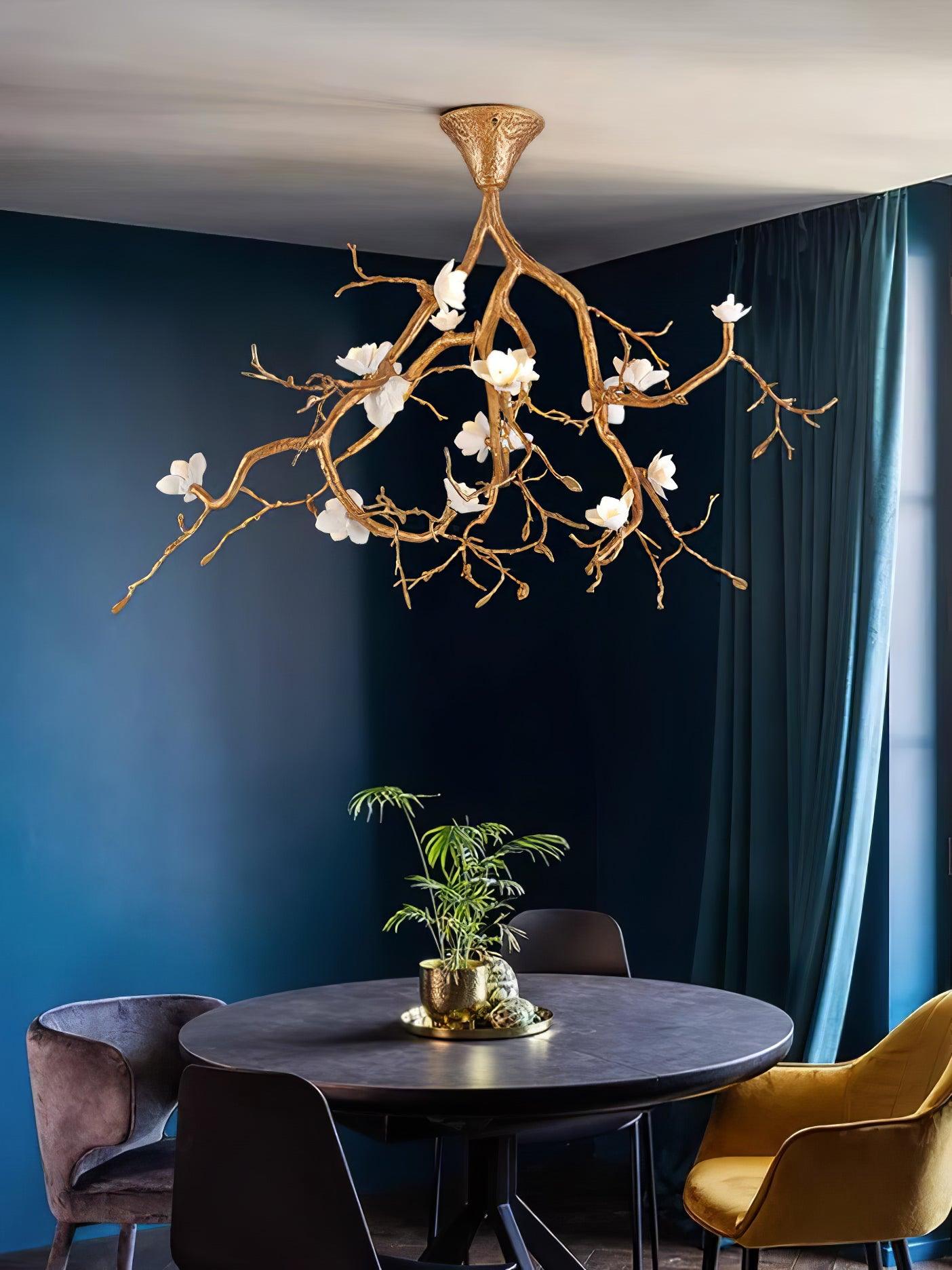 Tree Branches Flower Chandelier