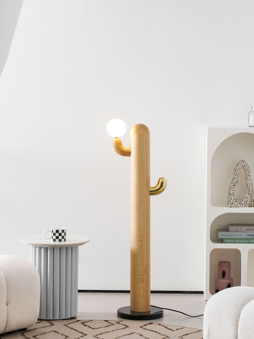 Cactus Wood Floor Lamp