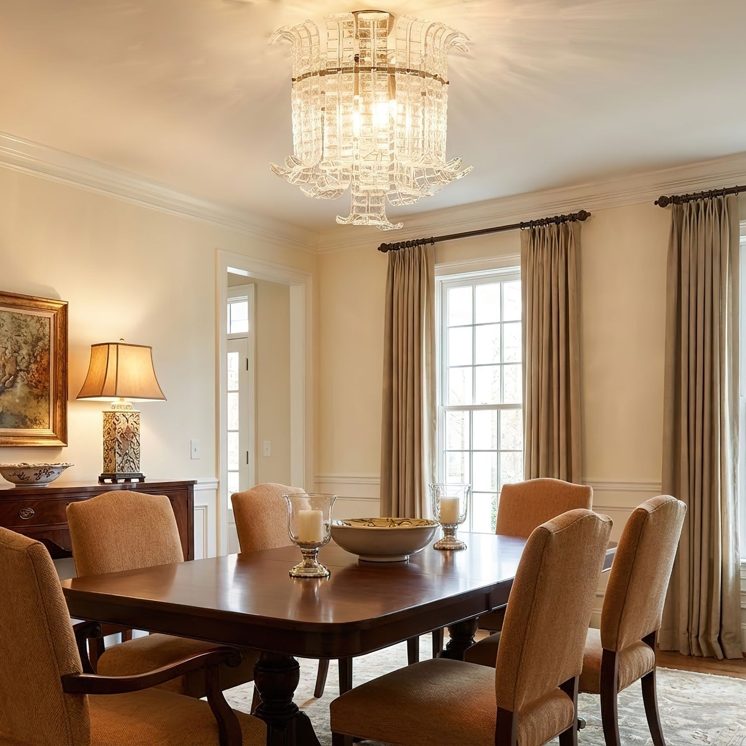 Calista Glass Ceiling Lamp