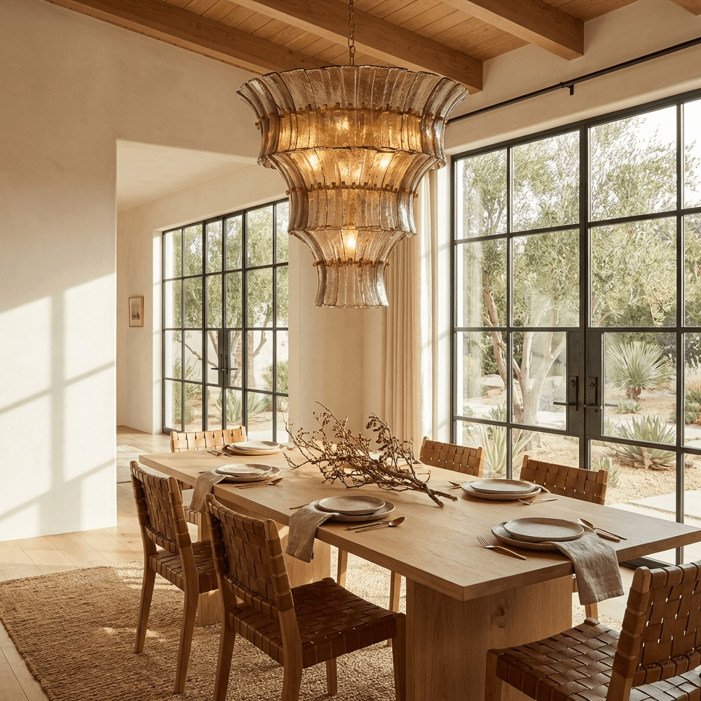 Calyra Tiered Glass Chandelier