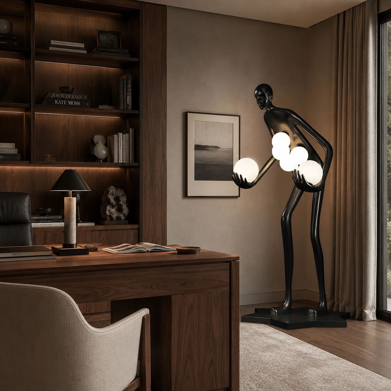 Celestial Guardian Sculpture Floor Lamp