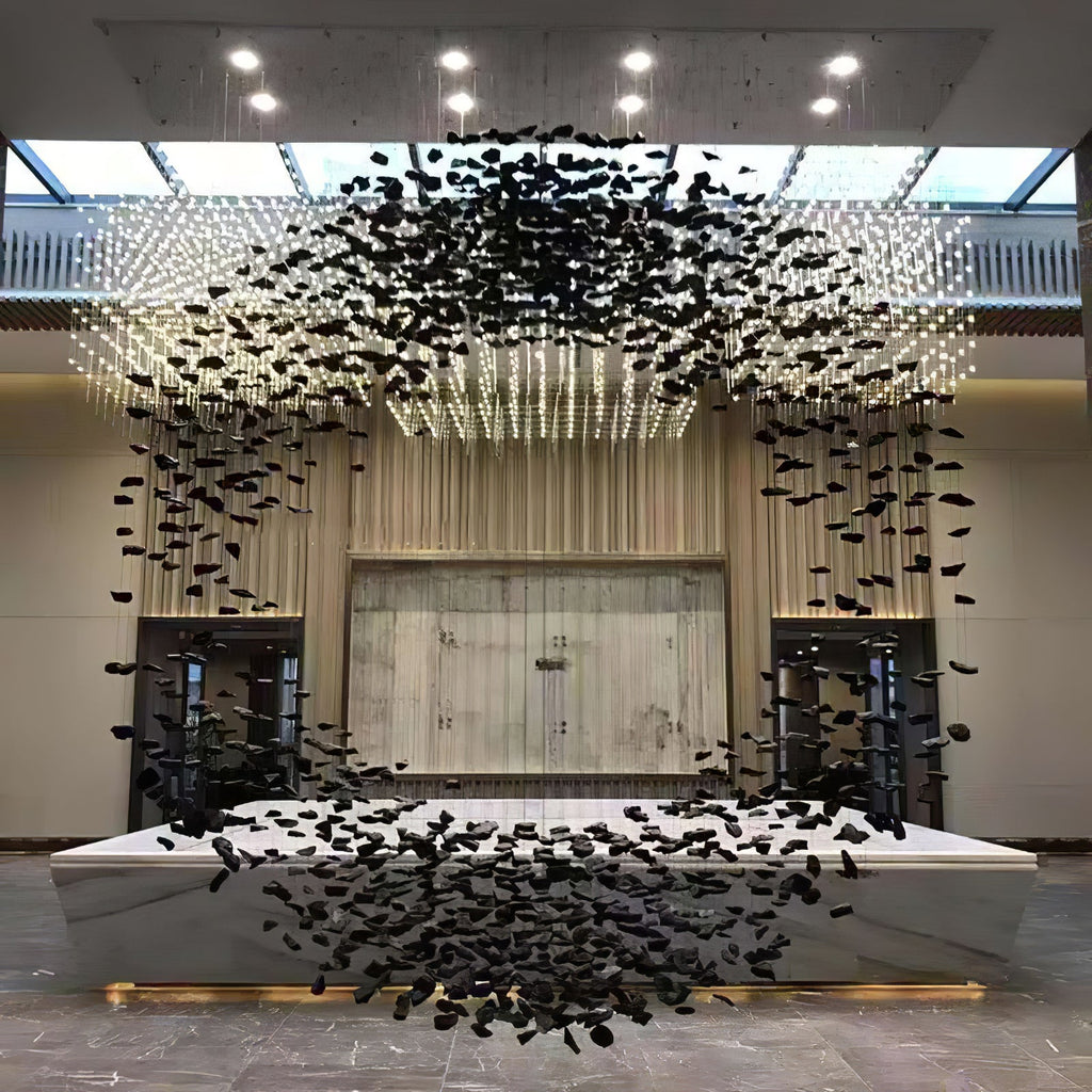 Charcoal Halo LED Chandelier