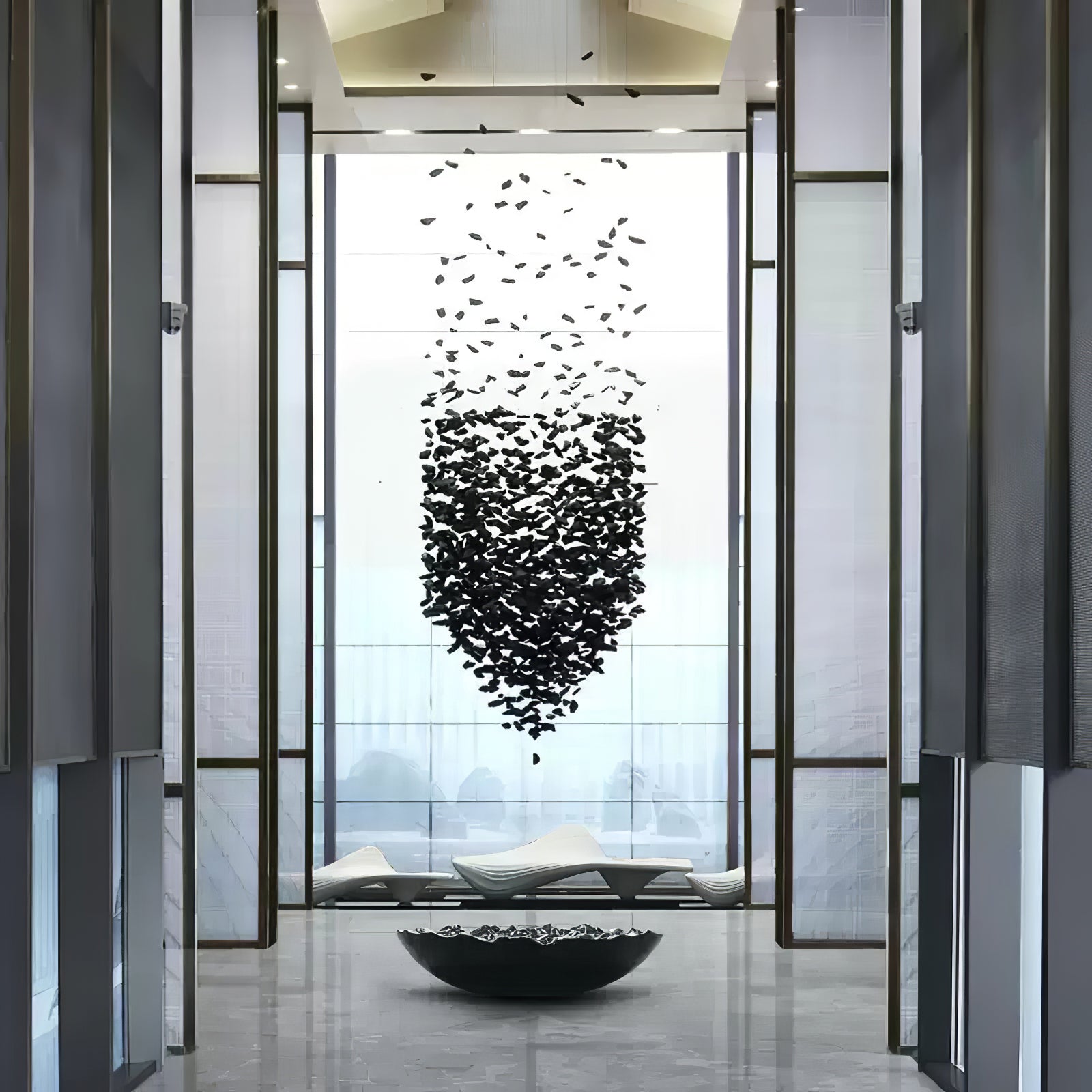 Charcoal Halo LED Chandelier