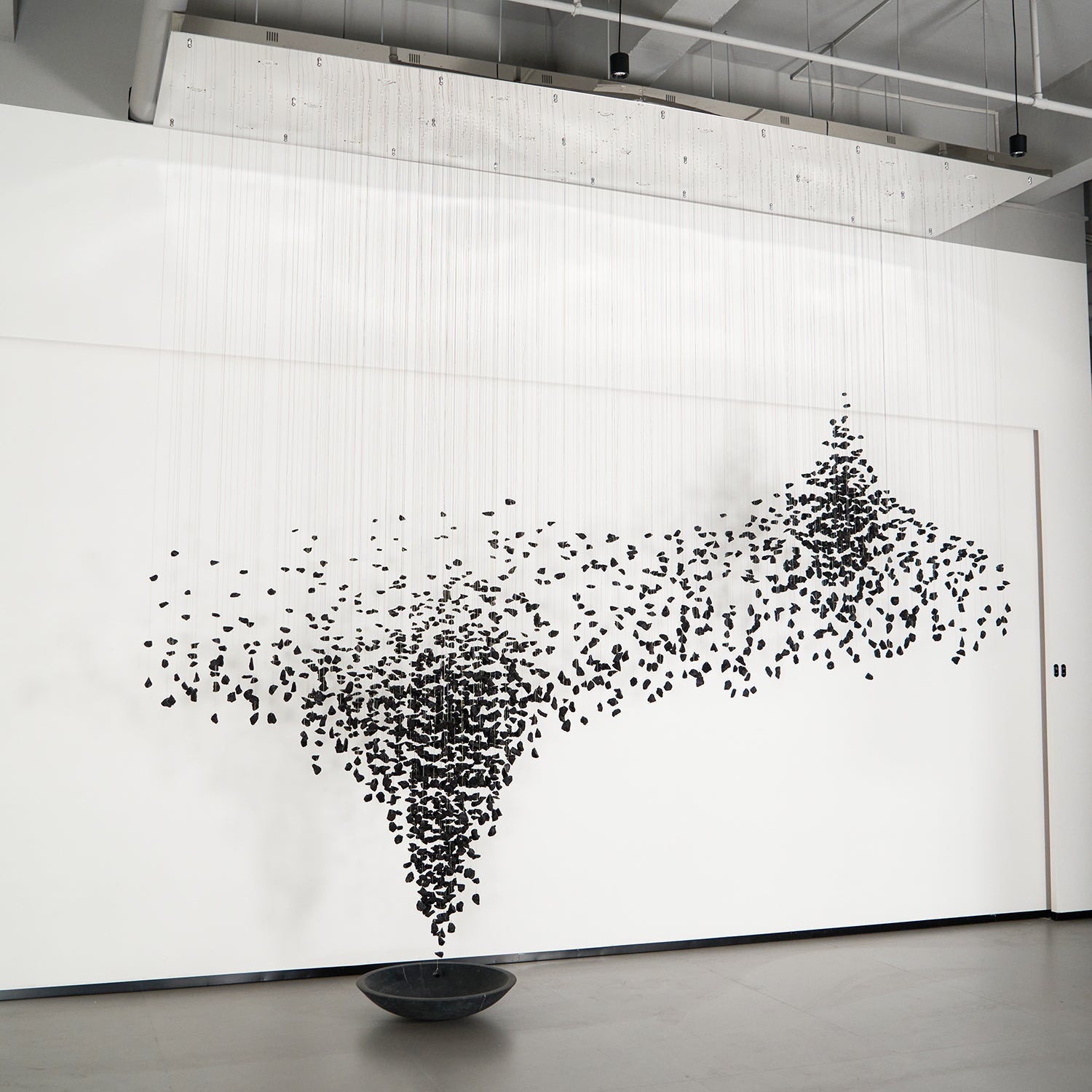 Charcoal Shape Hourglass Chandelier