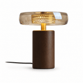 Cognac Disc Table Lamp