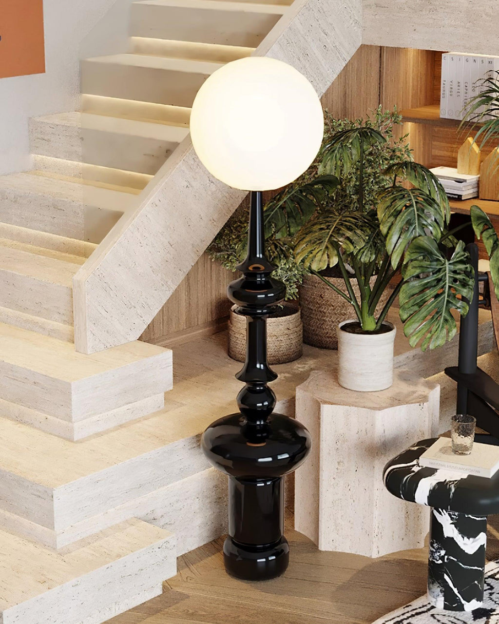 Roman Column Floor Lamp