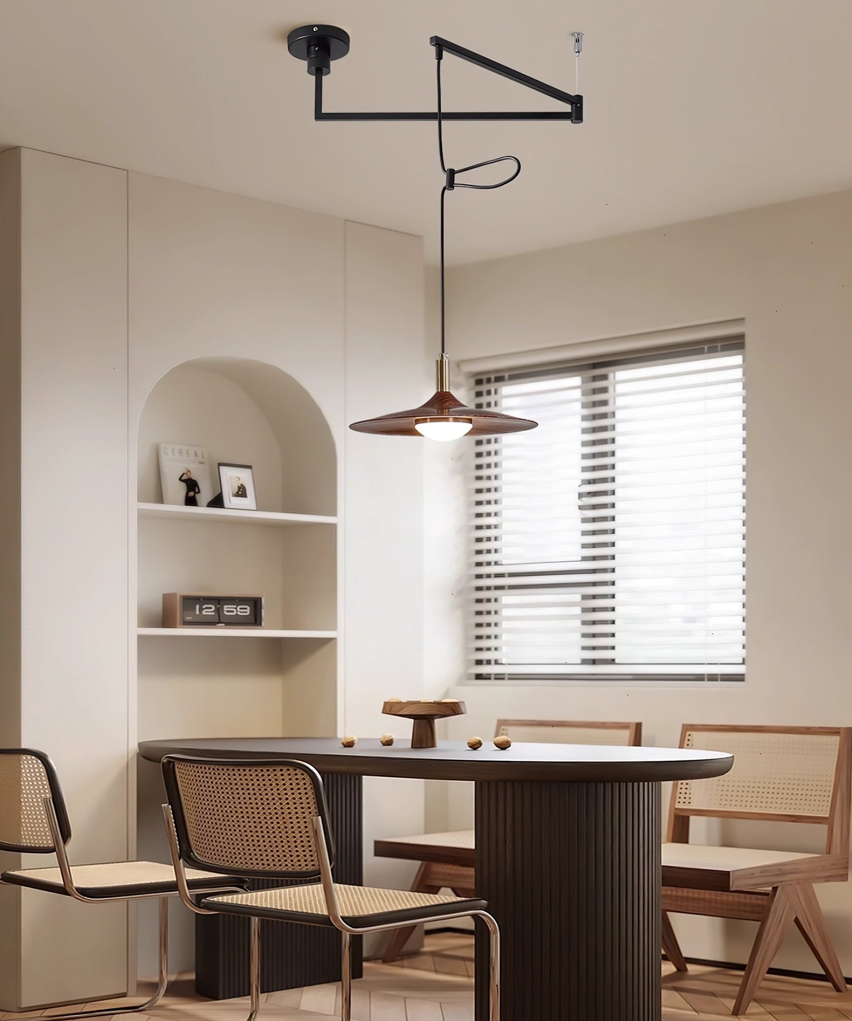 Crane Swing Arm Pendant Lamp