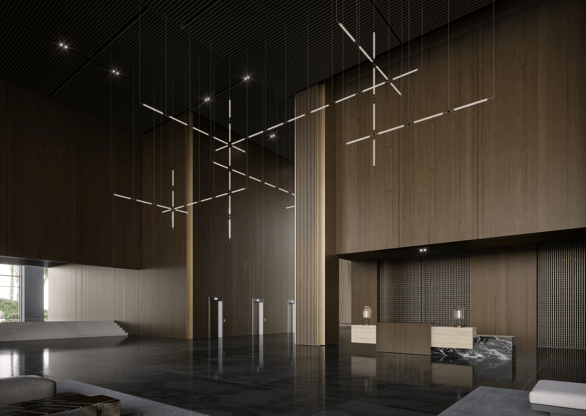 Crystal Grid Customize Chandelier