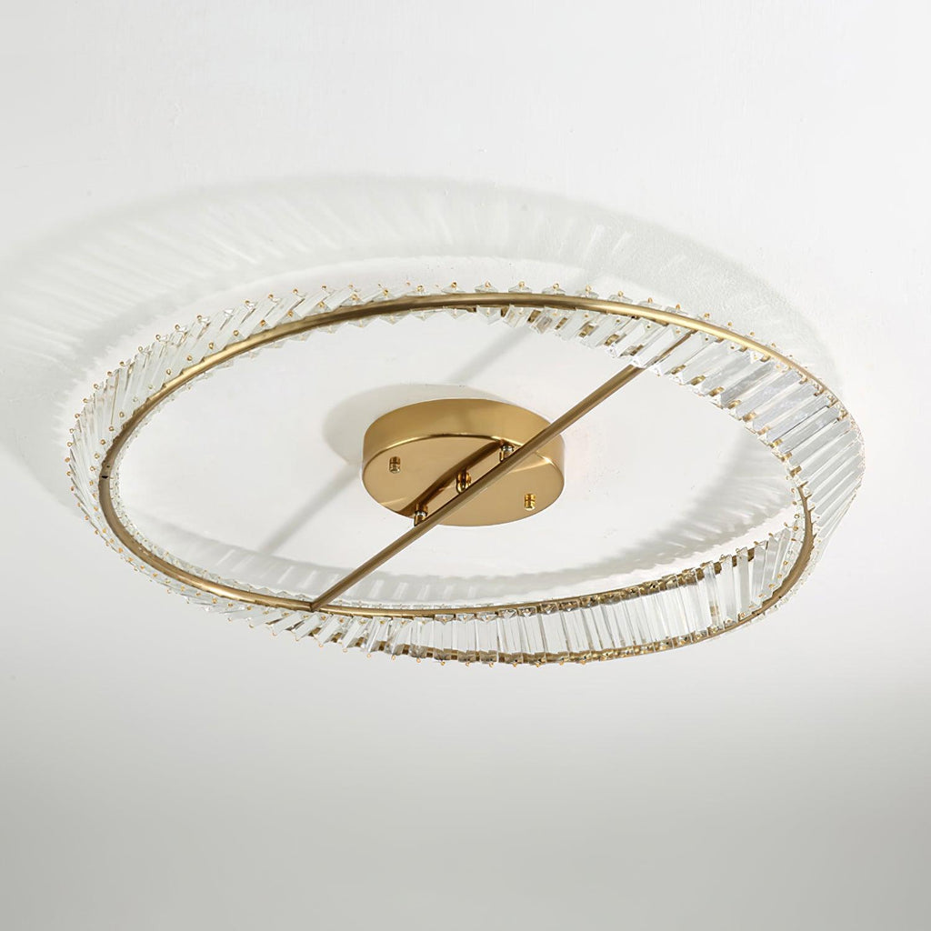Crystal Rings Ceiling Lamp