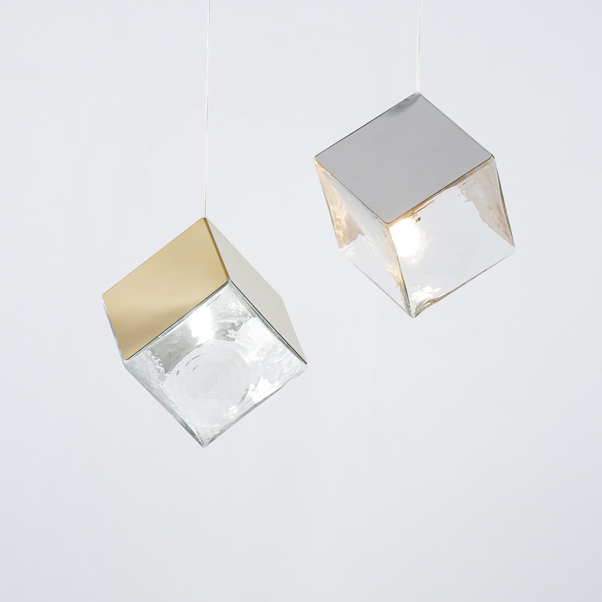 Cubic Luster Cascade Chandelier