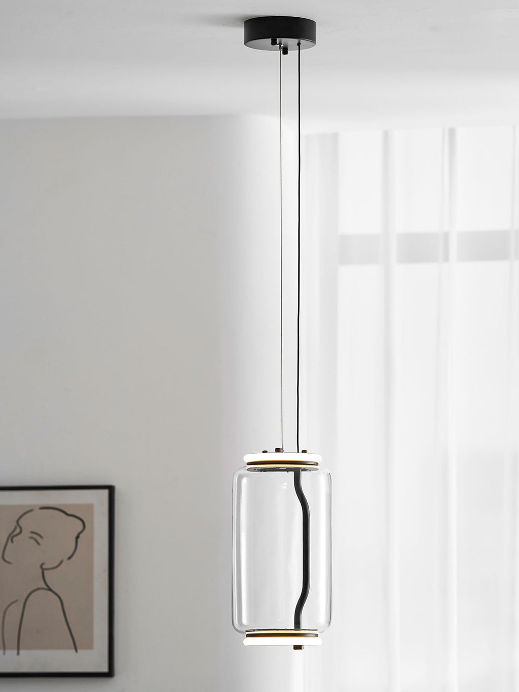 Cylindrical LED Pendant Light