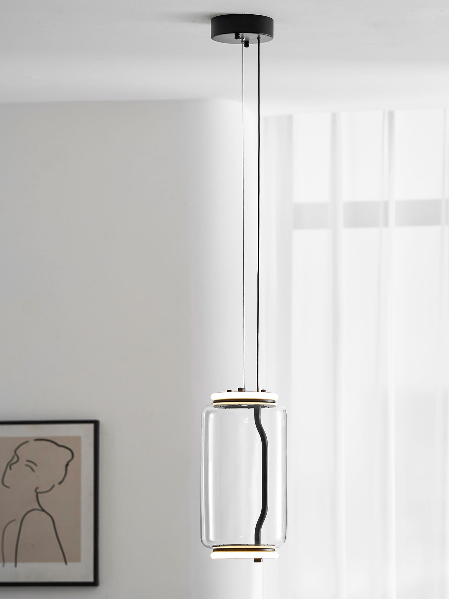 Cylindrical LED Pendant Light
