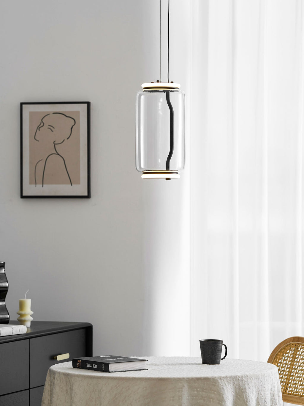 Cylindrical LED Pendant Light