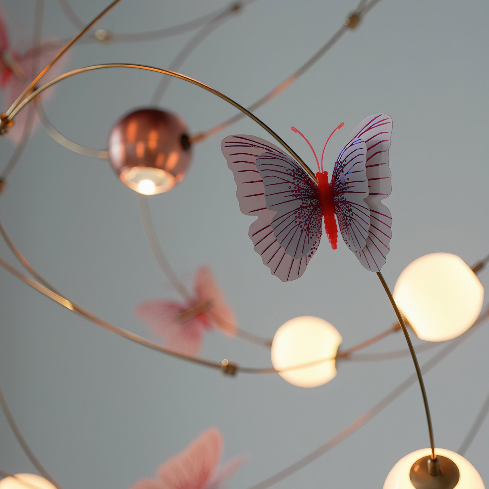 Flutter Orbit Butterfly Chandelier