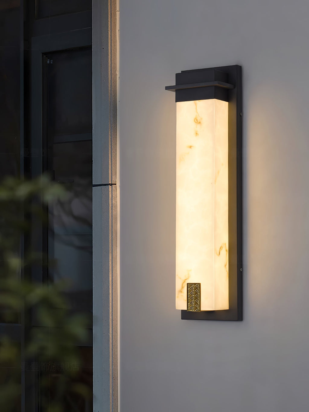 Delaney Alabaster Outdoor Wall Light