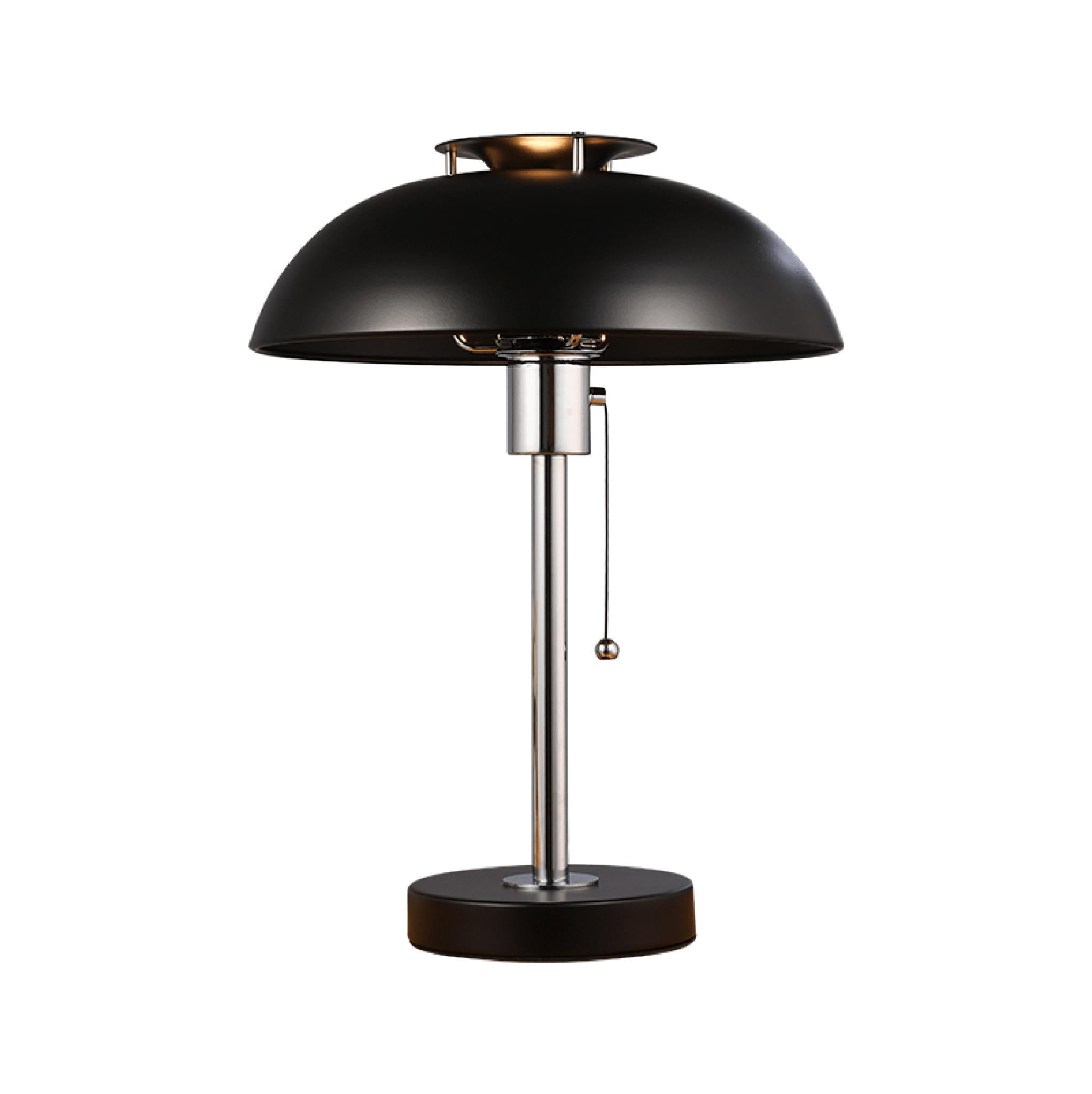 Domo Chrome Mushroom Table Lamp