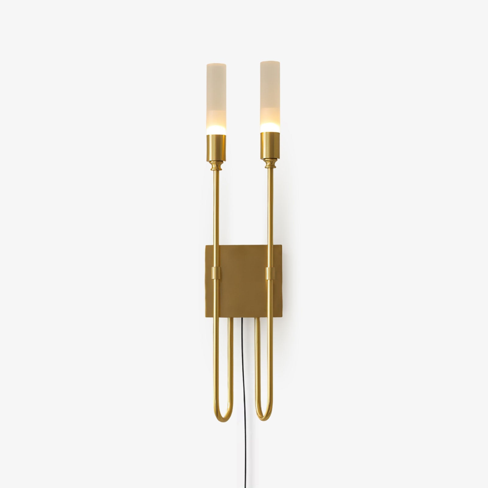 Double Arrow Plug-in Wall Sconce