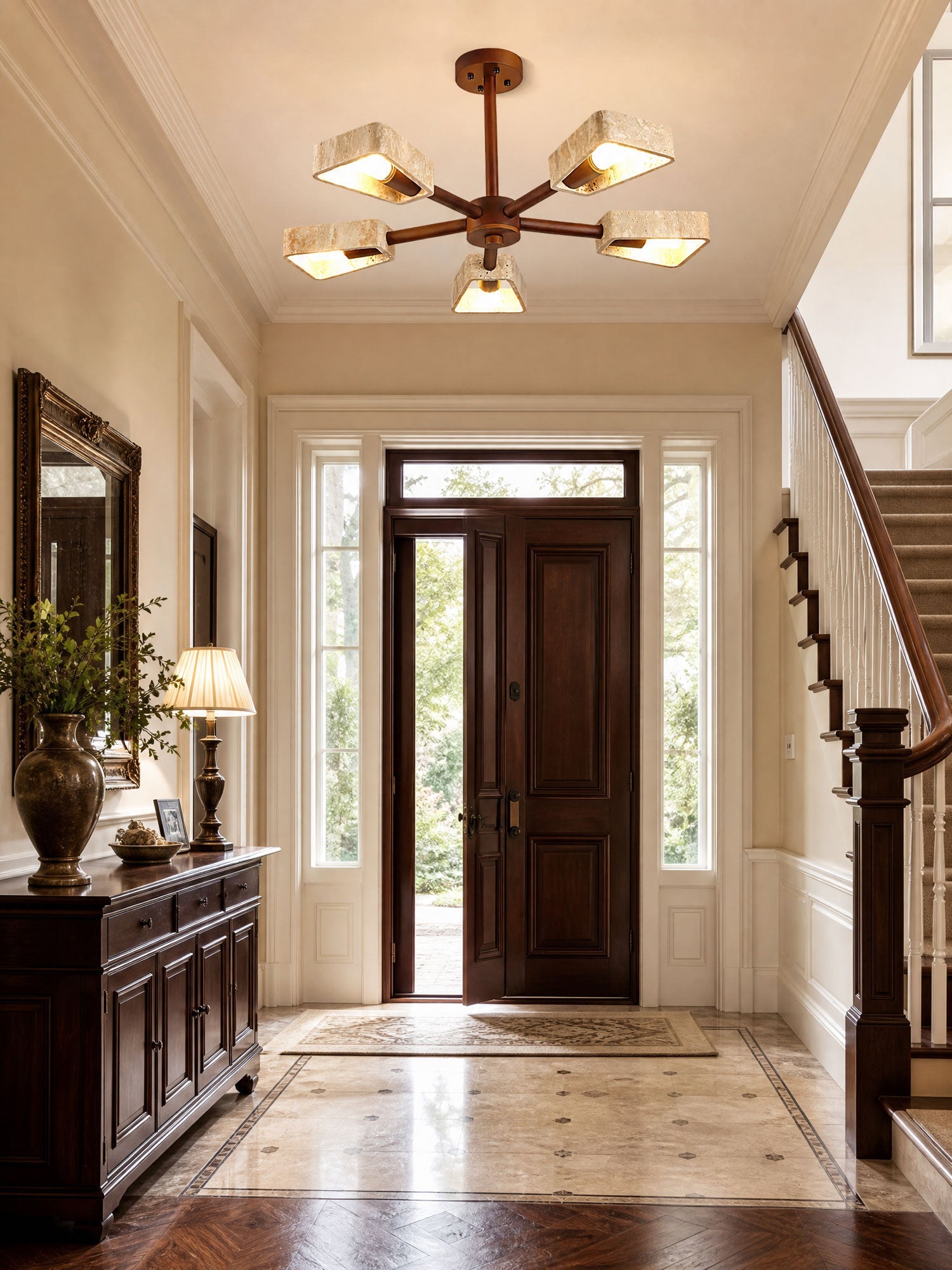 Elementa Travertone Chandelier