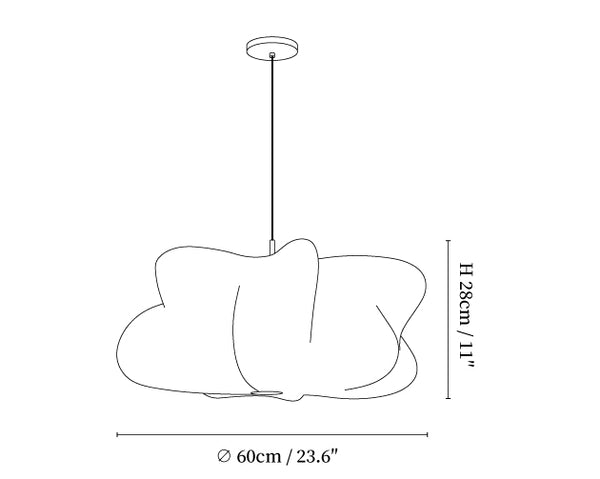 Elysia Pendant Light — size reference
