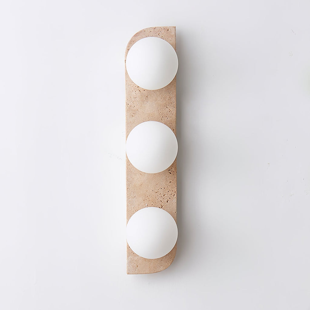 Elysian Travertine Plug-in Wall Light