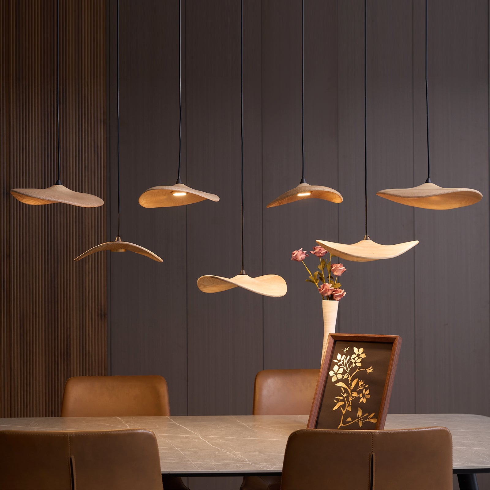 Empty Leaf Chandelier