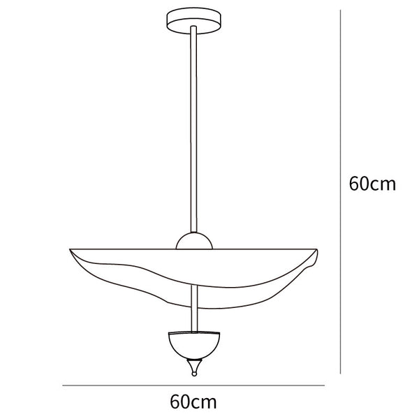 Envolee Double Biscuit Pendant — Large Short 23.6x23.6