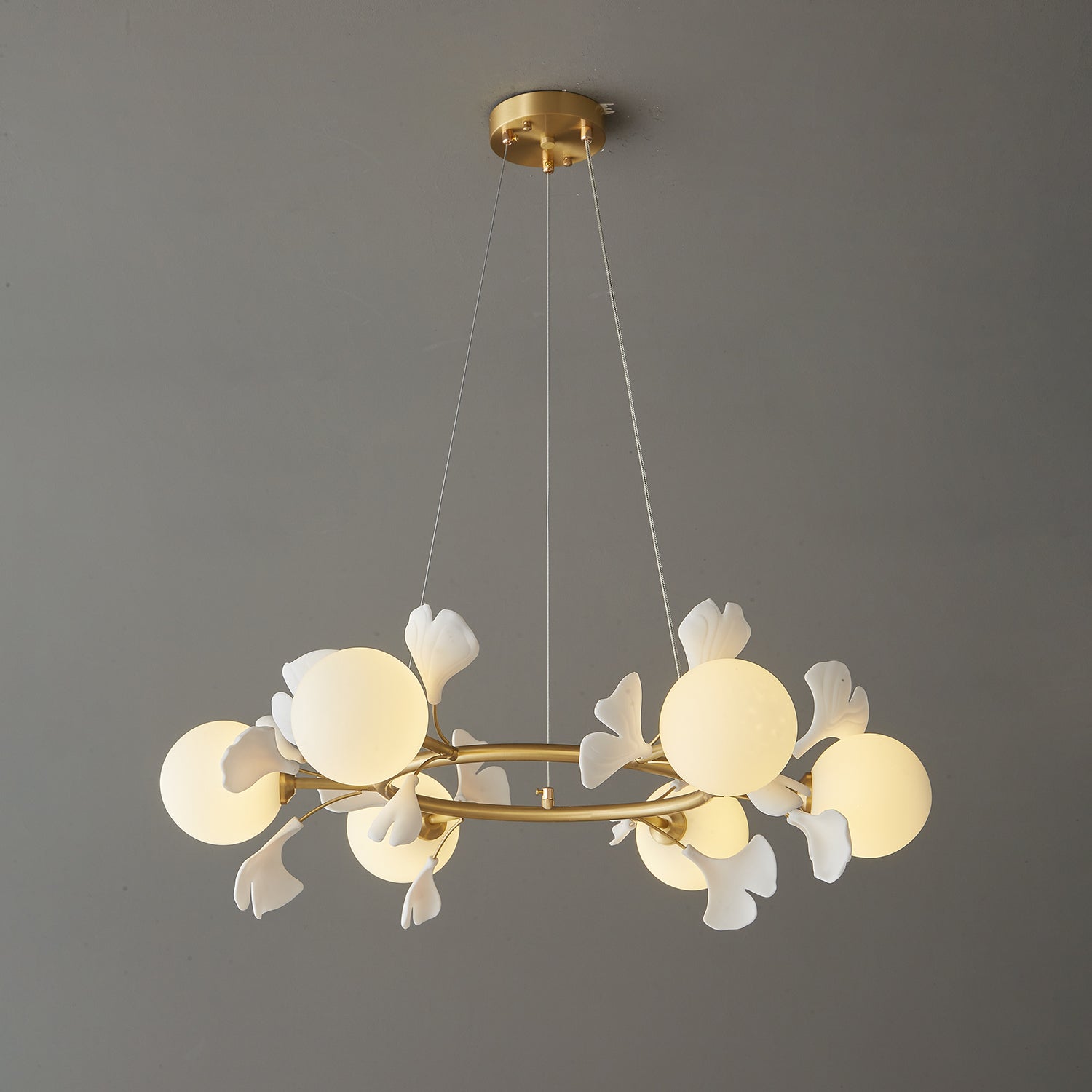 Gingko Orb Chandelier