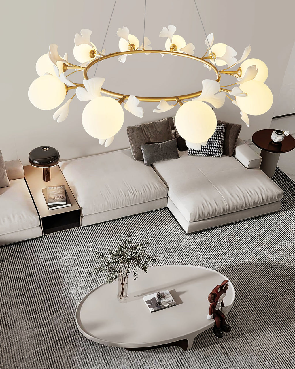 Gingko Orb Chandelier